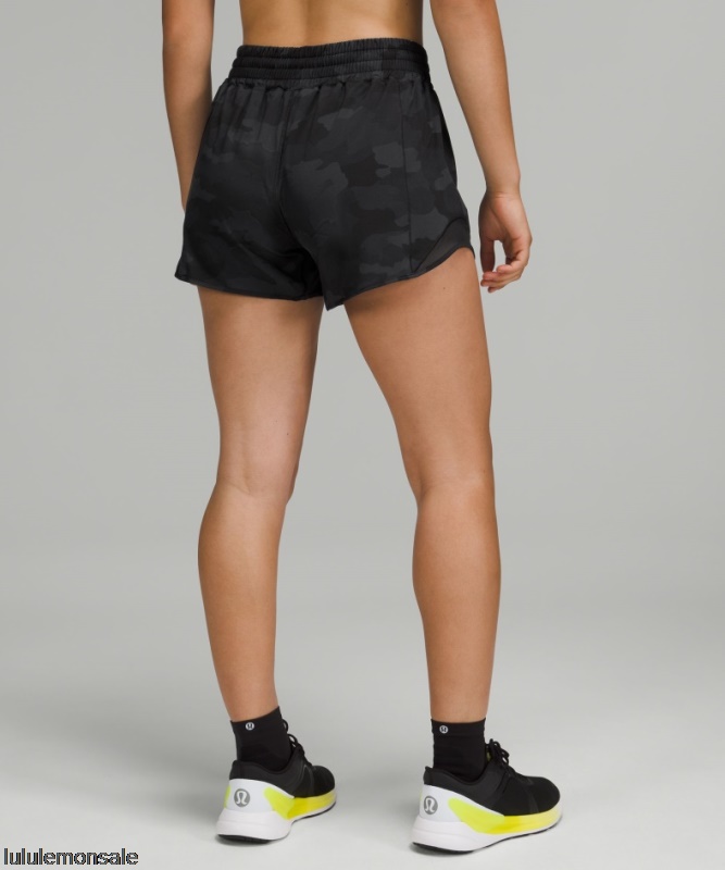 Lululemon Damen DELULU264 | Hotty Hot High-rise Lined Short 4 Black